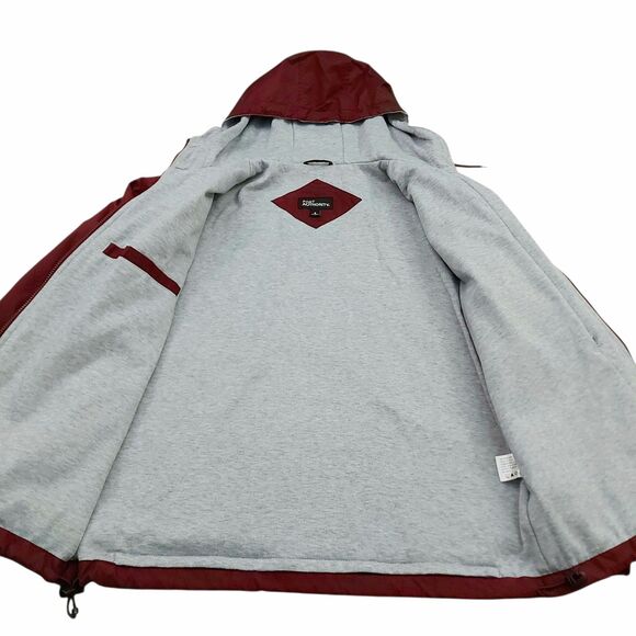 Port Authority Jacket Mens Small Burgundy Full Zip Lined Nylon Preppy University - Picture 7 of 12